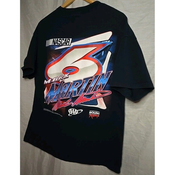 NASCAR Mark Martin #6 Tennessee River T-Shirt, Sz XL, Double Sided, Blue, Roush - Picture 6 of 8